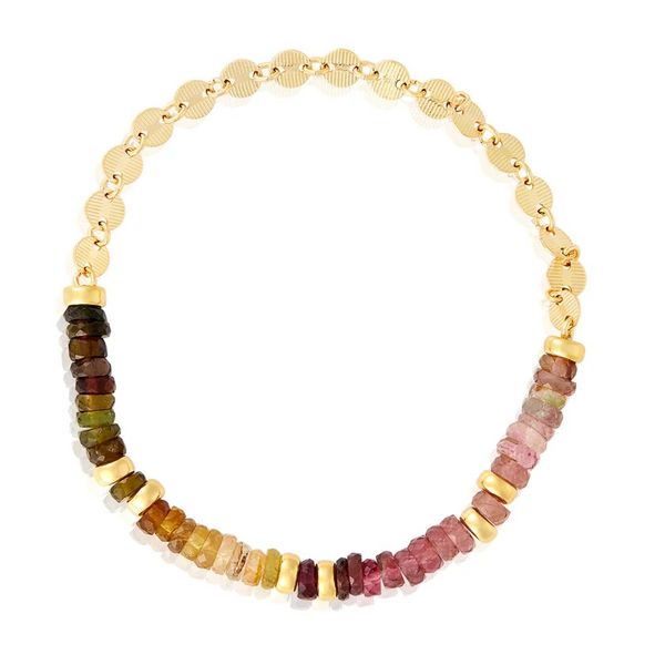 Multicolor Tourmaline Stretch Bracelet Blue Heron Jewelry Company Poulsbo, WA