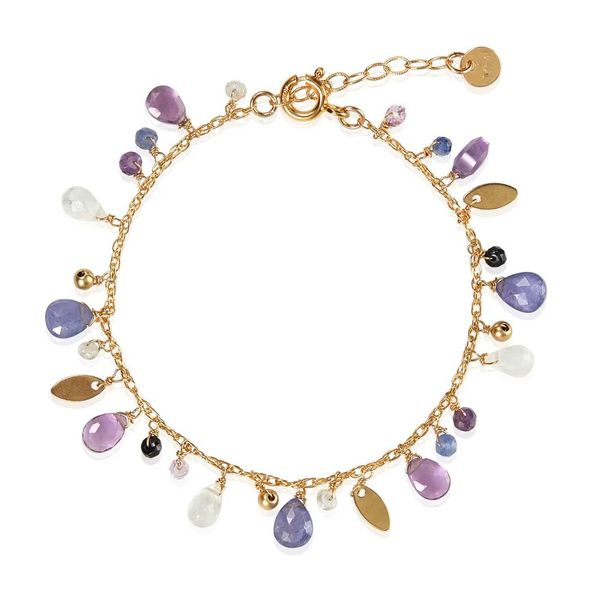 Amethyst, Moonstone and Kyanite Bracelet Blue Heron Jewelry Company Poulsbo, WA