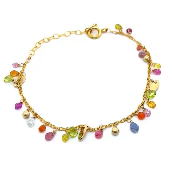 Peridot & Sapphire Summer Bloom Bracelet Blue Heron Jewelry Company Poulsbo, WA