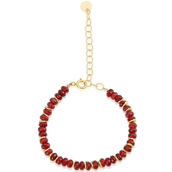 Beaded Red Garnet Bracelet Blue Heron Jewelry Company Poulsbo, WA
