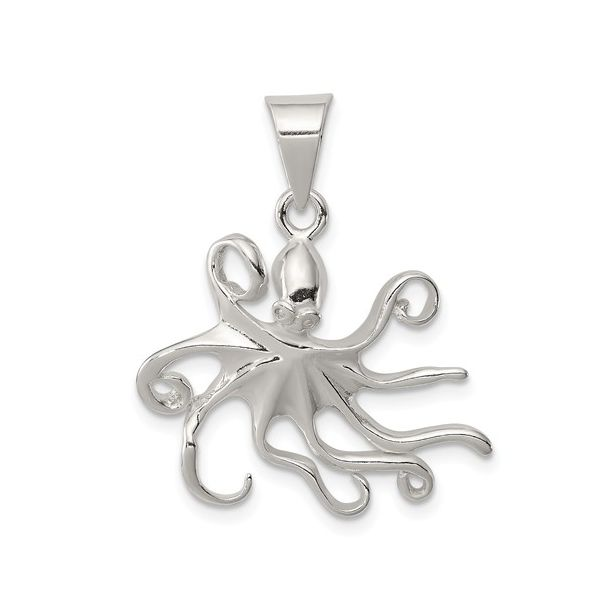 Octopus Sterling Silver Pendant Blue Heron Jewelry Company Poulsbo, WA