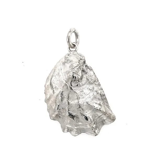 Oyster Shell Sterling Silver Pendant Blue Heron Jewelry Company Poulsbo, WA
