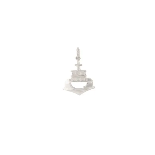 Ferry Boat Small Silver Pendant/Charm Blue Heron Jewelry Company Poulsbo, WA