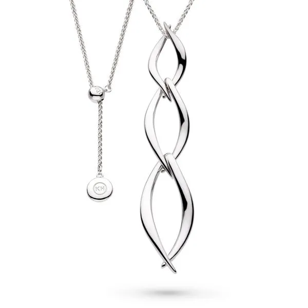 Entwine Twine Twist Trio Link Necklace Blue Heron Jewelry Company Poulsbo, WA
