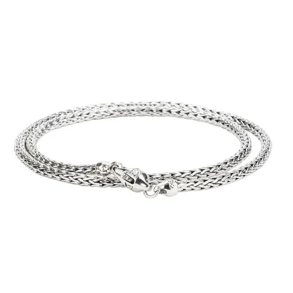 Sterling Silver Dragon Weave Round Chain 26