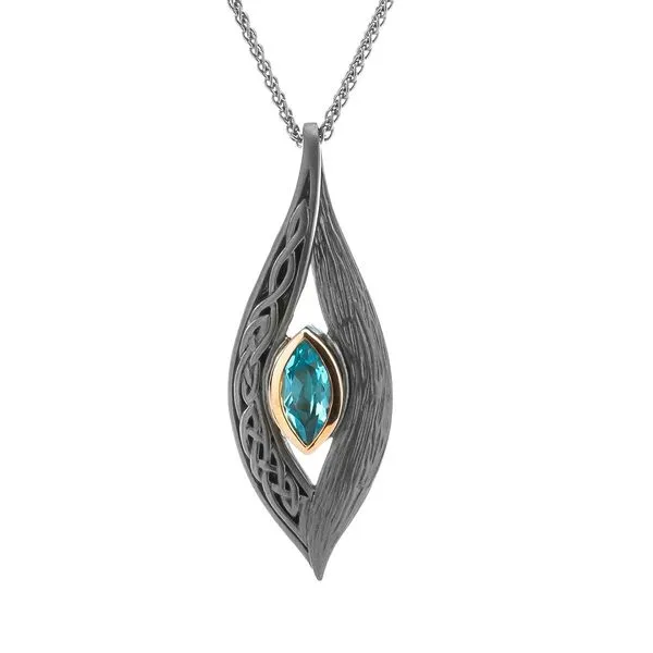 Matte Silver & 10k Rose Gold Necklace 18