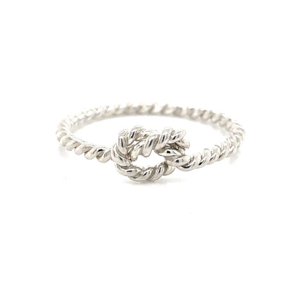 Overhand Knot Silver Ring Blue Heron Jewelry Company Poulsbo, WA