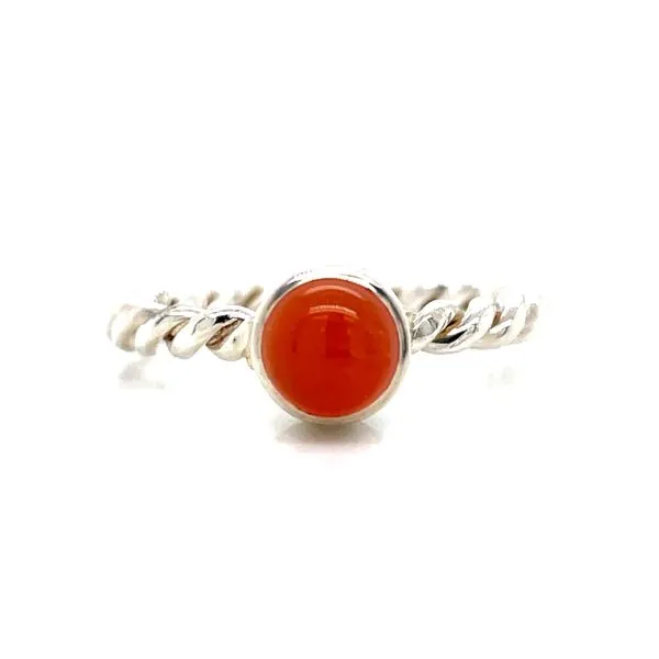 Carnelian Twist Ring Blue Heron Jewelry Company Poulsbo, WA