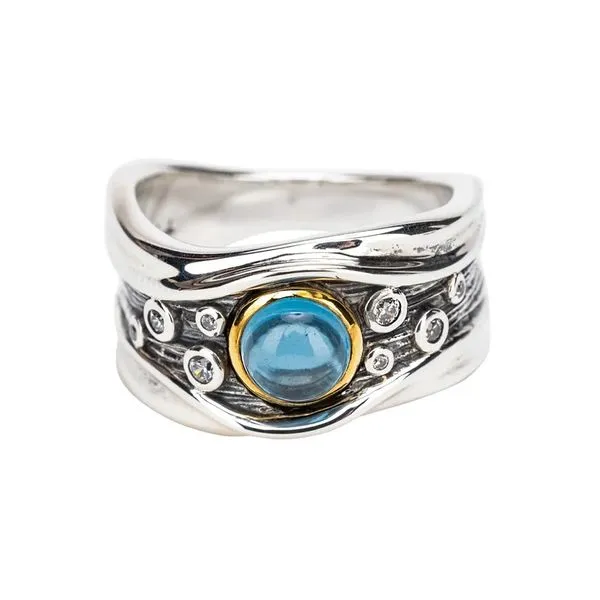 Rocks 'n Rivers London Blue Topaz Ring Size 7 Blue Heron Jewelry Company Poulsbo, WA