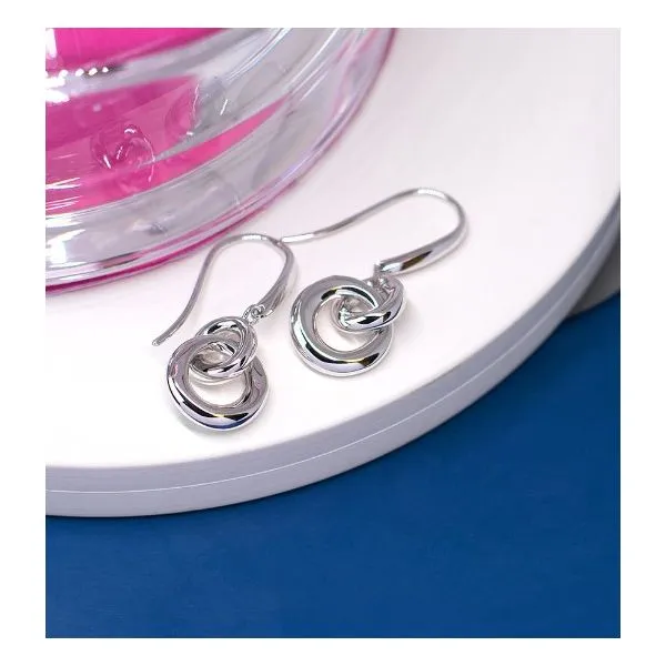 Bevel Cirque Link Drop Earrings Image 3 Blue Heron Jewelry Company Poulsbo, WA