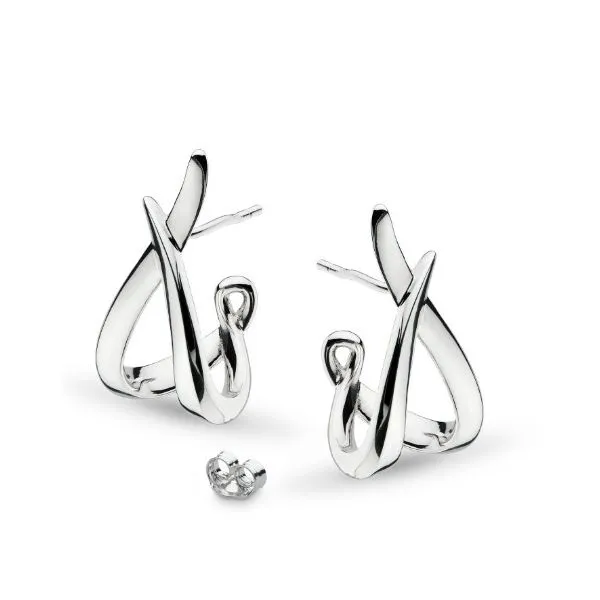 Entwine Twine Twist Hoop Earrings Blue Heron Jewelry Company Poulsbo, WA