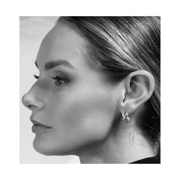 Infinity Stud Hoops Earrings Image 3 Blue Heron Jewelry Company Poulsbo, WA