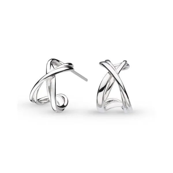 Infinity Stud Hoops Earrings Blue Heron Jewelry Company Poulsbo, WA