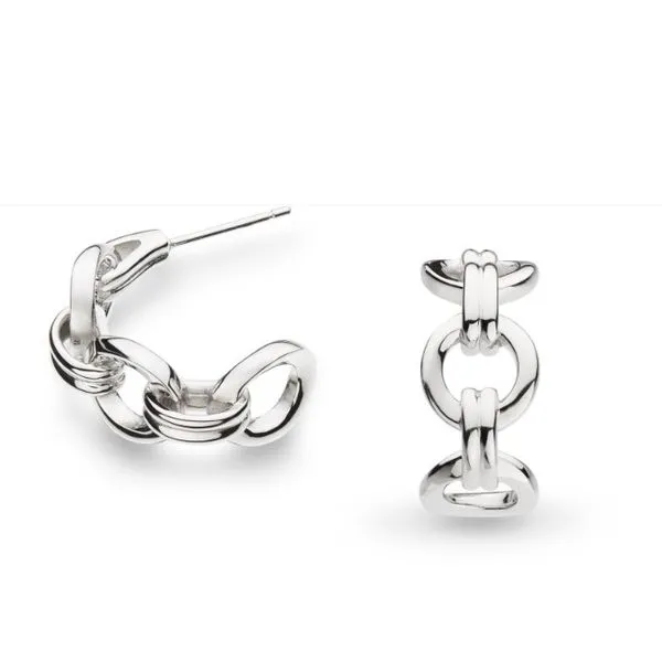 Bevel Unity Hoop Stud Earrings Blue Heron Jewelry Company Poulsbo, WA