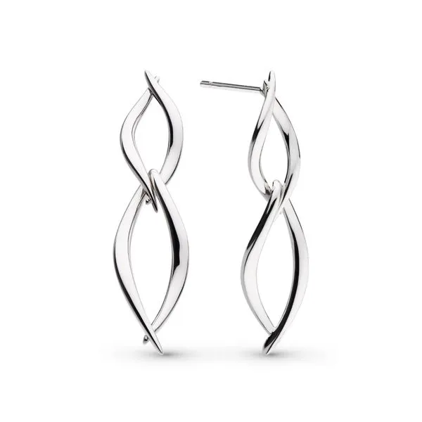 Entwine Twine Twist Duo Link Drop Earrings Blue Heron Jewelry Company Poulsbo, WA