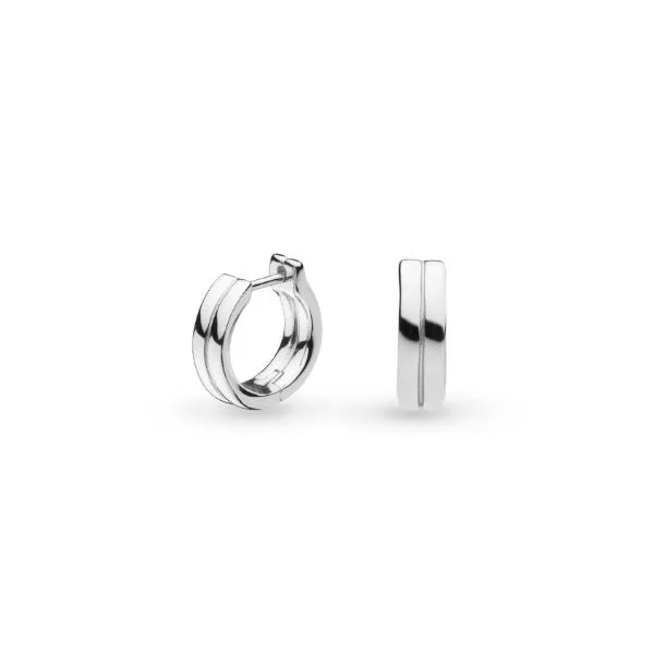 Bevel Unity Huggie Hoop Earrings Blue Heron Jewelry Company Poulsbo, WA