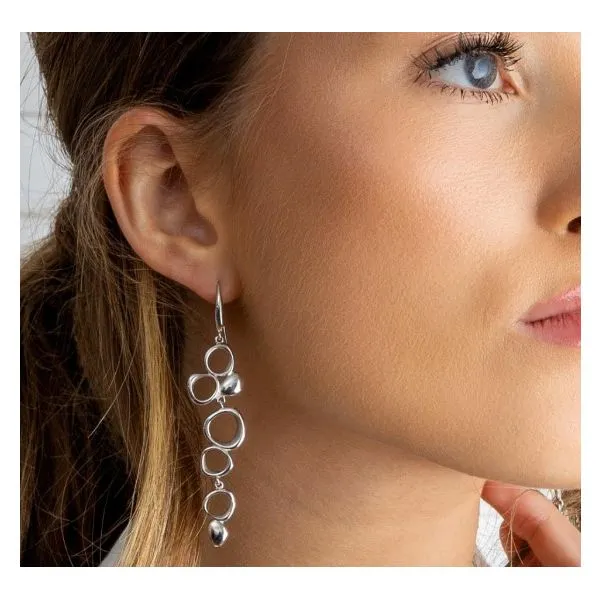 Coast Shore Cascade Drop Earrings Image 3 Blue Heron Jewelry Company Poulsbo, WA