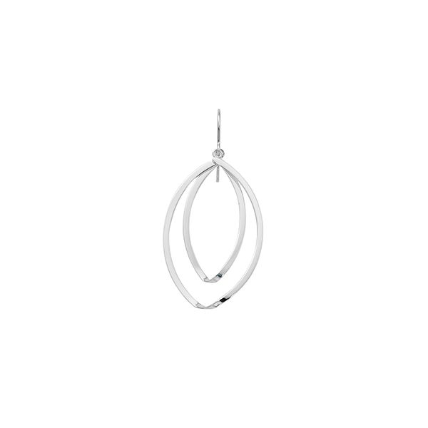 Double Twist Sterling Silver Dangle Earrings Blue Heron Jewelry Company Poulsbo, WA