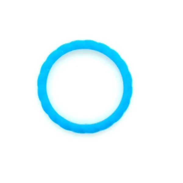 Roping Stackable Band Cerulean Blue Blue Heron Jewelry Company Poulsbo, WA