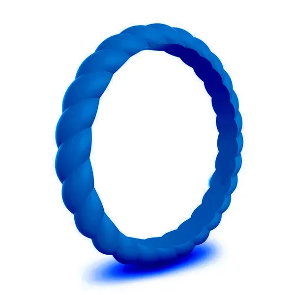 Roping Stackable Band Regal Blue Blue Heron Jewelry Company Poulsbo, WA
