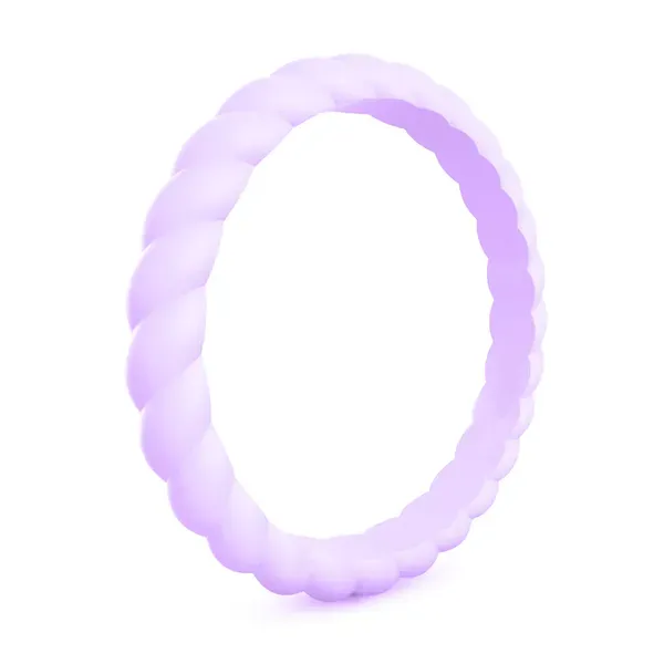 Roping Stackable Band Lavender Blue Heron Jewelry Company Poulsbo, WA