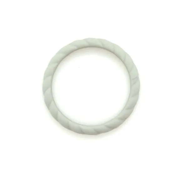 Roping Stackable Band Light Gray Blue Heron Jewelry Company Poulsbo, WA