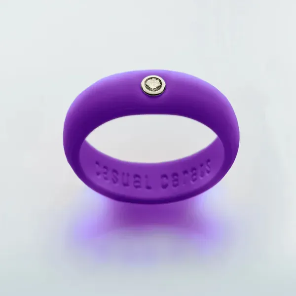 Purple Diamond Silicone Ring Blue Heron Jewelry Company Poulsbo, WA