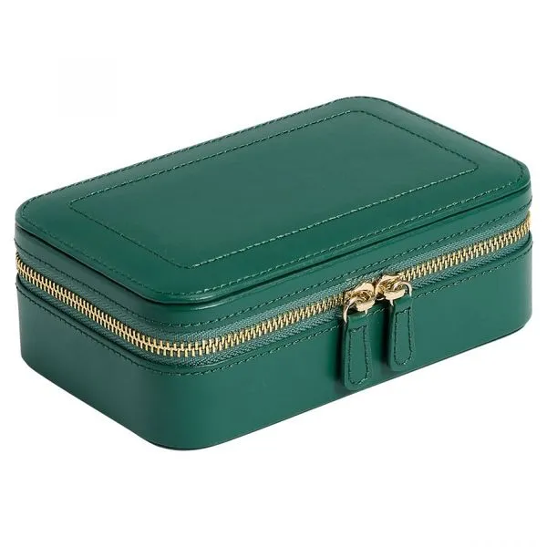 Sophia Travel Zip Case in Forest Green Image 2 Blue Heron Jewelry Company Poulsbo, WA