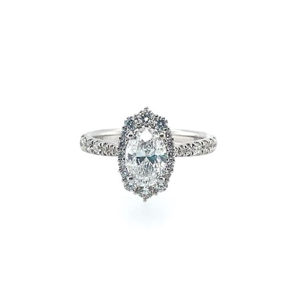 Diamond Engagement Ring with Halo Blue Marlin Jewelry, Inc. Islamorada, FL