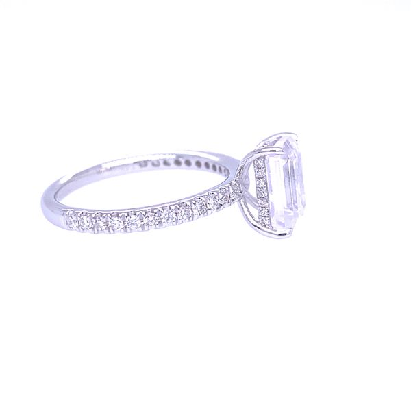 Hidden Halo Semi-Mount Engagement Ring Image 2 Blue Marlin Jewelry, Inc. Islamorada, FL