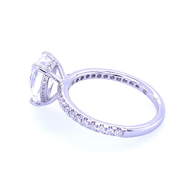 Hidden Halo Semi-Mount Engagement Ring Image 4 Blue Marlin Jewelry, Inc. Islamorada, FL