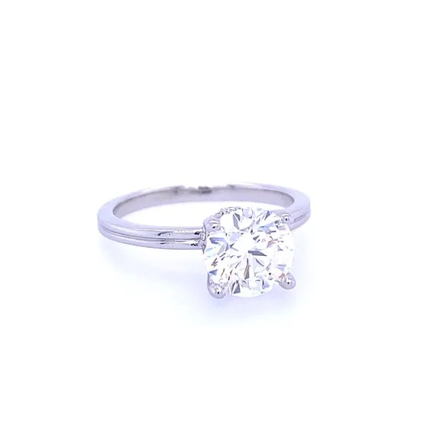 Blue Marlin Signature Platinum Diamond Engagement Ring with Hidden Halo Image 5 Blue Marlin Jewelry, Inc. Islamorada, FL