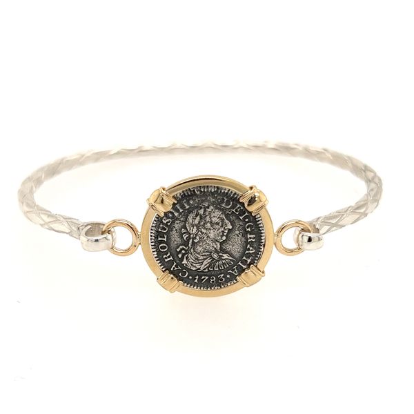 El Cazador Half Real Shipwreck Coin Bracelet Blue Marlin Jewelry, Inc. Islamorada, FL