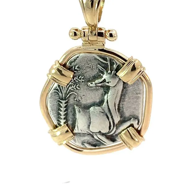 14K/SS Ancient Greek Bee Coin Blue Marlin Jewelry, Inc. Islamorada, FL