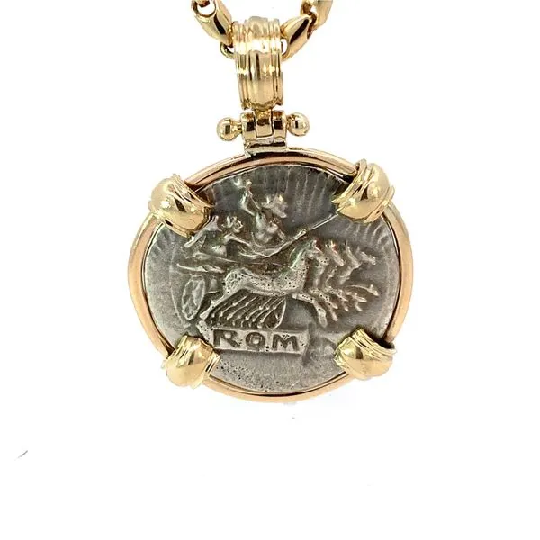 14K/SS Roman Janus Coin Image 2 Blue Marlin Jewelry, Inc. Islamorada, FL
