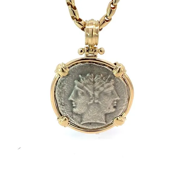 14K/SS Roman Janus Coin Blue Marlin Jewelry, Inc. Islamorada, FL