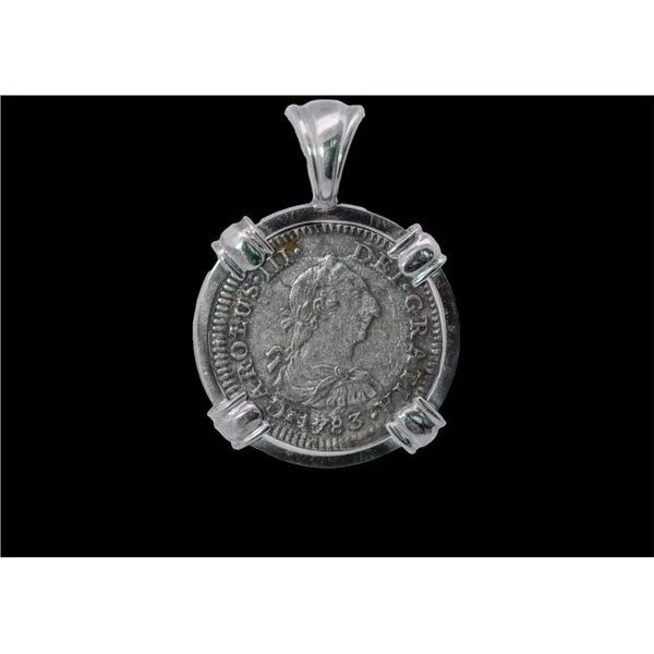 Sterling Silver El Cazador Coin Pendant Blue Marlin Jewelry, Inc. Islamorada, FL