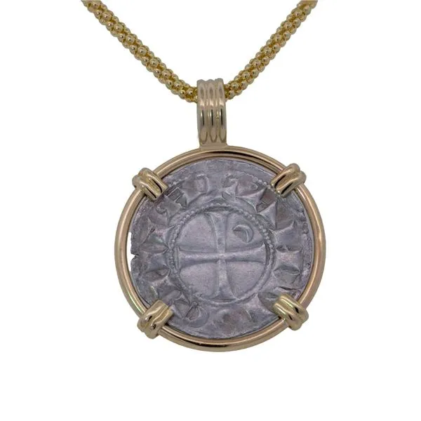 14K Crusader Coin Pendant Blue Marlin Jewelry, Inc. Islamorada, FL