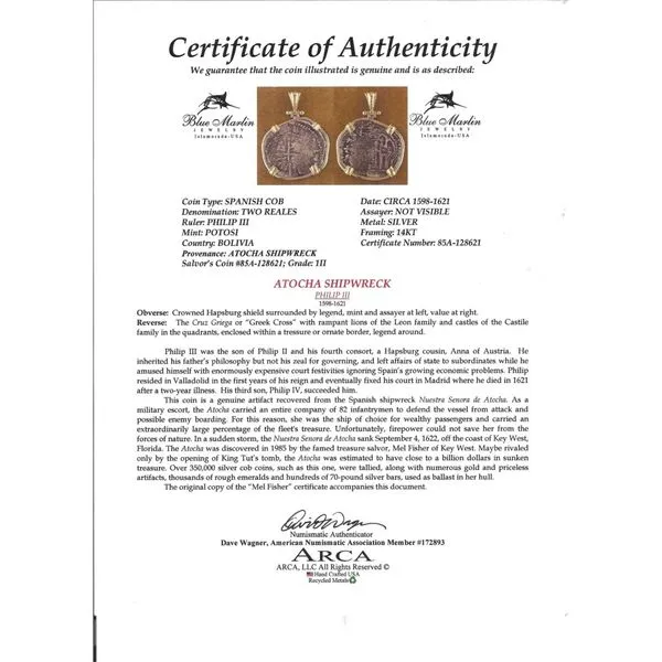 Ancient/Historical Coin Blue Marlin Jewelry, Inc. Islamorada, FL