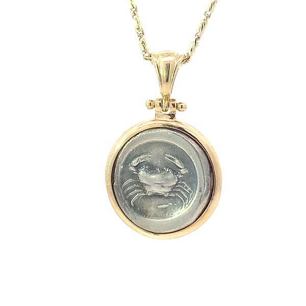 14K Crab and Eagle Greek Coin Image 2 Blue Marlin Jewelry, Inc. Islamorada, FL