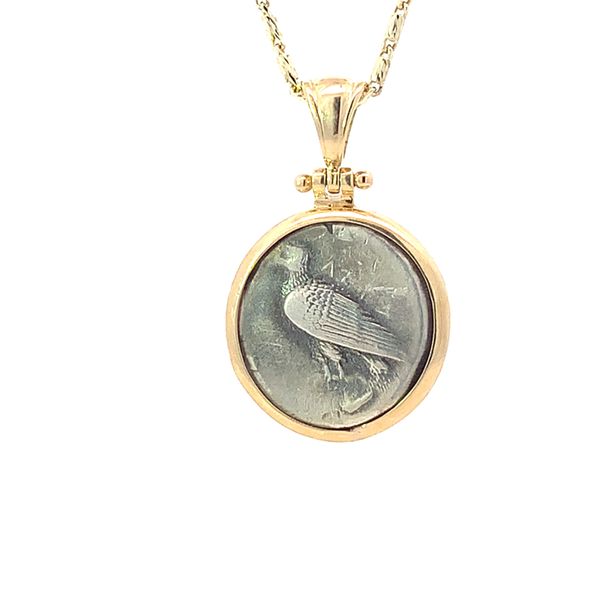 14K Crab and Eagle Greek Coin Blue Marlin Jewelry, Inc. Islamorada, FL