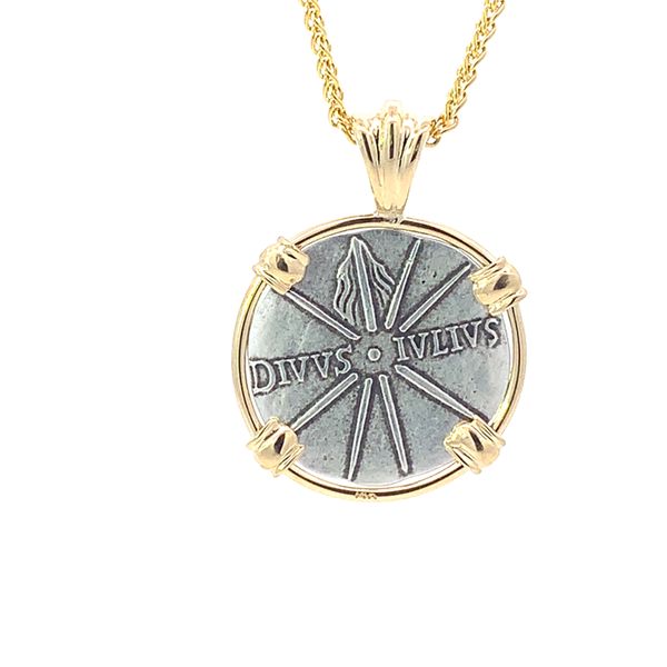 14K Augustus Ceaser Coin Pendant Image 2 Blue Marlin Jewelry, Inc. Islamorada, FL