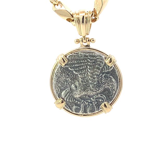 14K Greek Nike Coin Pendant Image 2 Blue Marlin Jewelry, Inc. Islamorada, FL