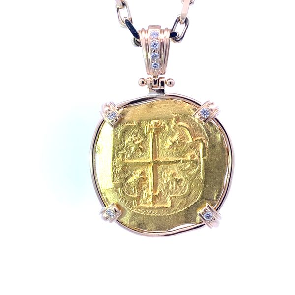 18K Eight Escudo Coin Pendant Blue Marlin Jewelry, Inc. Islamorada, FL