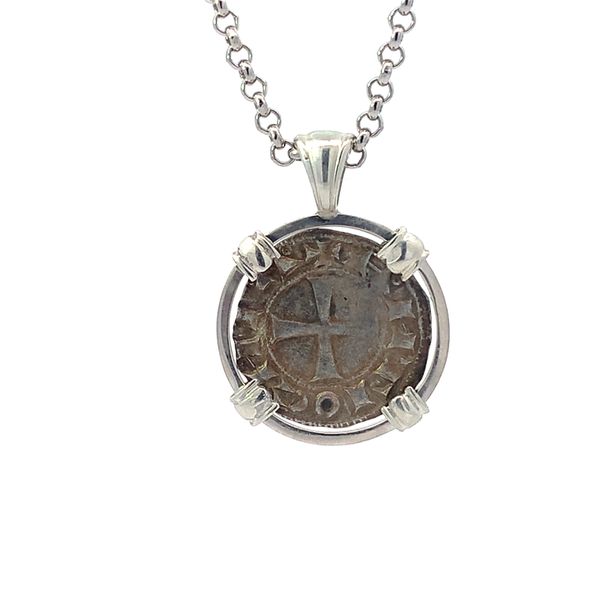 Sterling Silver Crusader Coin Pendant Blue Marlin Jewelry, Inc. Islamorada, FL