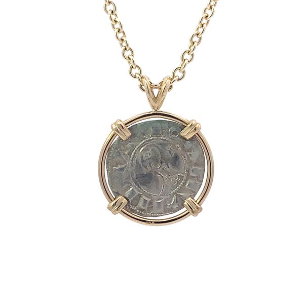 14K Crusader Coin Pendant Image 2 Blue Marlin Jewelry, Inc. Islamorada, FL