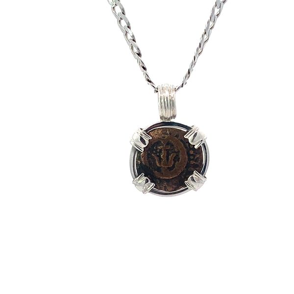 Sterling Silver Widows Mite Coin Pendant Image 2 Blue Marlin Jewelry, Inc. Islamorada, FL