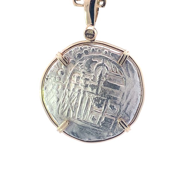 14K 8 Reale Atocha Coin Pendant Image 2 Blue Marlin Jewelry, Inc. Islamorada, FL