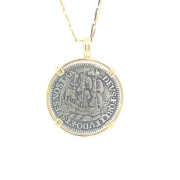 14K Stuiver Dutch Coin Pendant Image 2 Blue Marlin Jewelry, Inc. Islamorada, FL