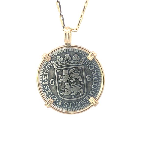 14K Stuiver Dutch Coin Pendant Blue Marlin Jewelry, Inc. Islamorada, FL